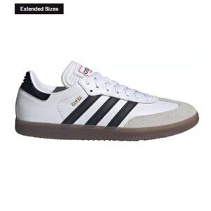 Men's adidas Samba Indoor Soccer Shoes, White/Black